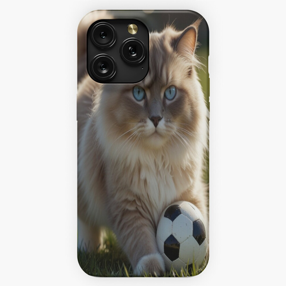 (Stunning Ragdoll Cat Playing Soccer Or Football=1206) Phone Case For Iphone Samsung 19 18 17 16 14 13 12 11 Plus Pro Max Galaxy S28 S27 S26 S25 S24 S 4741628038957