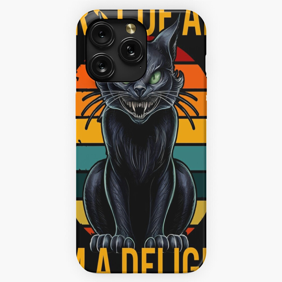 (First Of All I'm A Delight Annoyed Cat Humor Vintage Horror=1246) Phone Case For Iphone Samsung 19 18 17 16 14 13 12 11 Plus Pro Max Galaxy S28 S27 S 4741628039350