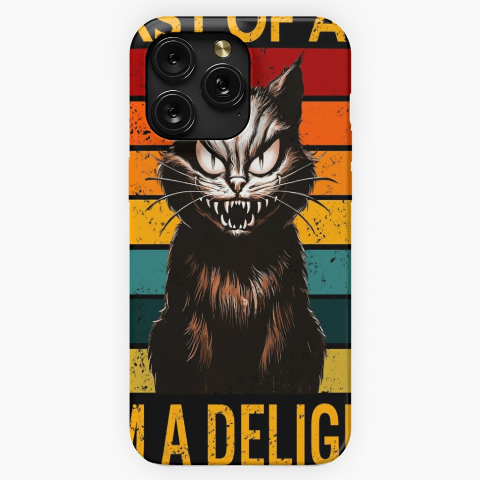 (First Of All I'm A Delight Angry Cat Humor Vintage Horror=1271) Phone Case For Iphone Samsung 19 18 17 16 14 13 12 11 Plus Pro Max Galaxy S28 S27 S26 4741628039619