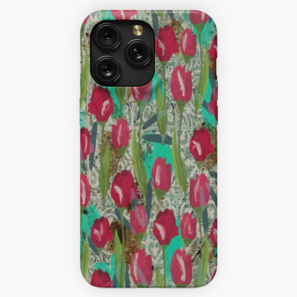 (Tulip Meadow - Eclectic Floral Abstract Art=1291) Phone Case For Iphone Samsung 19 18 17 16 14 13 12 11 Plus Pro Max Galaxy S28 S27 S26 S25 S24 S23 S 4741628039817