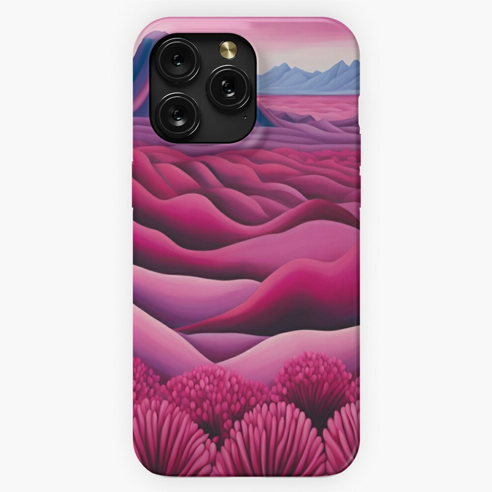 (Pretty Unique Magenta Desert Line Art Pattern=1401) Phone Case For Iphone Samsung 19 18 17 16 14 13 12 11 Plus Pro Max Galaxy S28 S27 S26 S25 S2 Pink 4741628040943