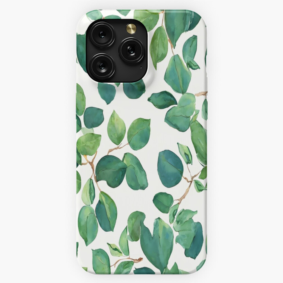 (Watercolor Eucalyptus Leaves Pattern=1421) Phone Case For Iphone Samsung 19 18 17 16 14 13 12 11 Plus Pro Max Galaxy S28 S27 S26 S25 S24 S23 S22 Ultr 4741628041148