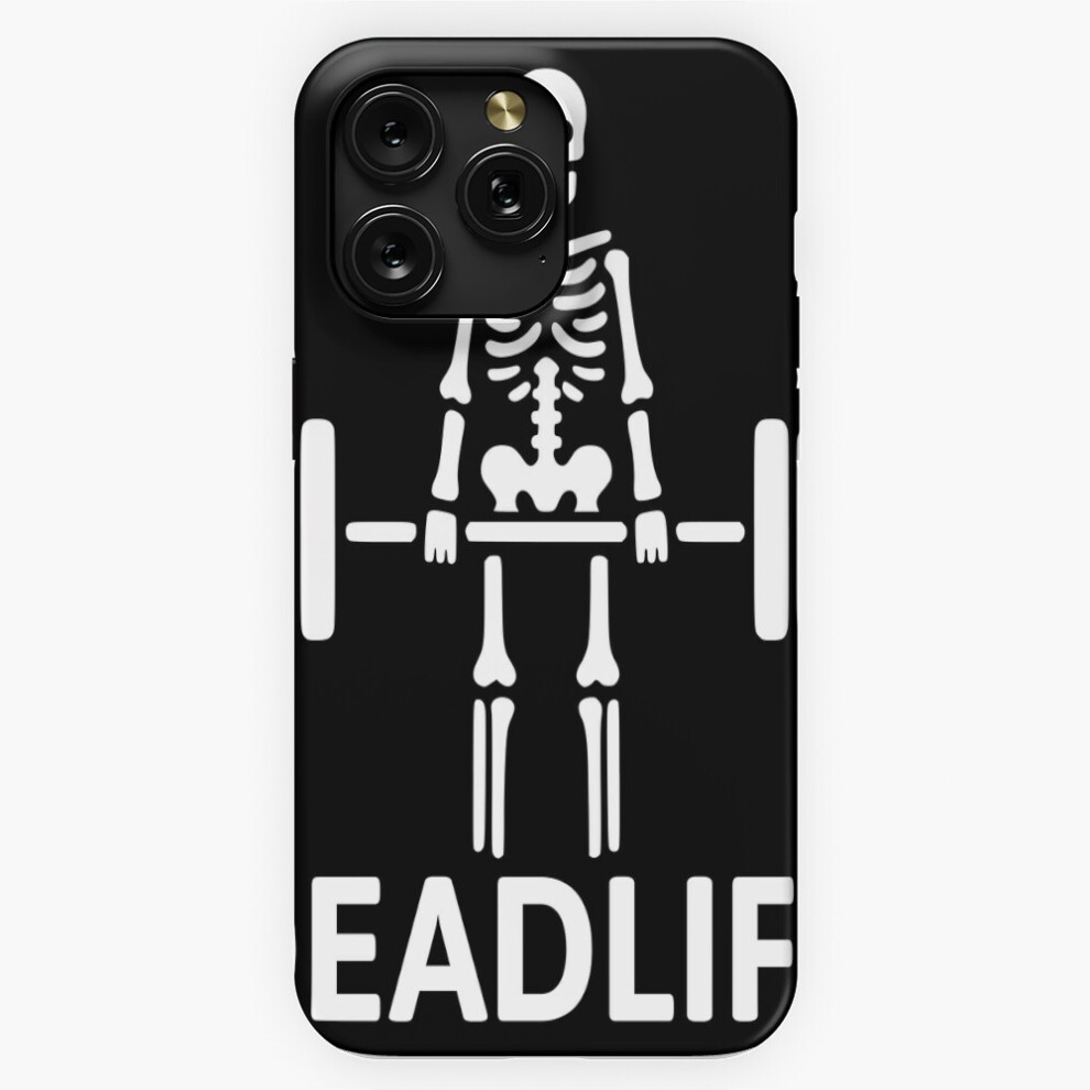 (Killer Workout! White And Black Skeleton Deadlift Gym Pun=1771) Phone Case For Iphone Samsung 19 18 17 16 14 13 12 11 Plus Pro Max Galaxy S28 S27 S26 White,Black 4741628044712