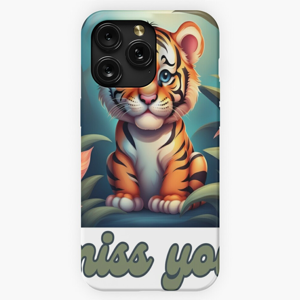 (Unisex Ds Apparel - 'Miss You' Tiger Cartoon Custom Modern Design=1983) Phone Case For Iphone Samsung 19 18 17 16 14 13 12 11 Plus Pro Max Galaxy S28 4741628046877
