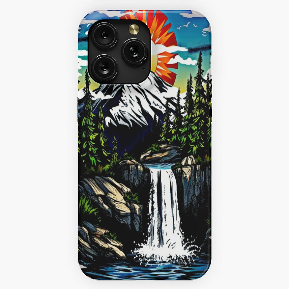 (Sunset Mountain Waterfall ? Nature Adventure Art=1935) Phone Case For Iphone Samsung 19 18 17 16 14 13 12 11 Plus Pro Max Galaxy S28 S27 S26 S25 S24 4741628046389