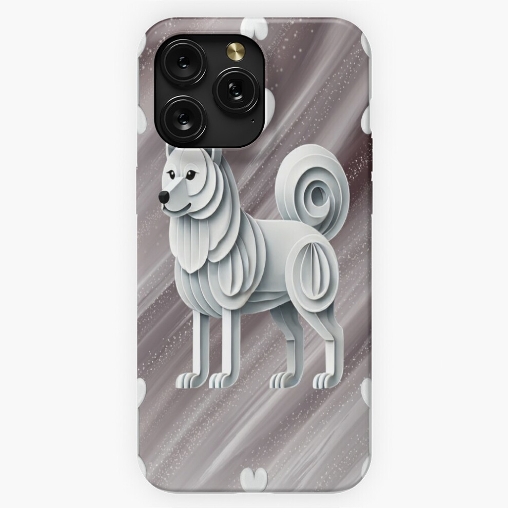 (Paper Craft Shiba Inu With Bones And Heart Design=1811) Phone Case For Iphone Samsung 19 18 17 16 14 13 12 11 Plus Pro Max Galaxy S28 S27 S26 S25 S24 4741628045122