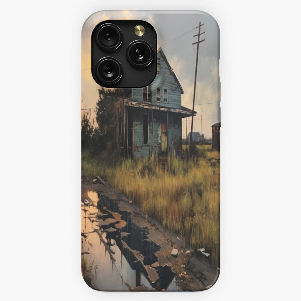 (Abandoned House In Fields Of Hay At Sunset - Landscape Painting=1711) Phone Case For Iphone Samsung 19 18 17 16 14 13 12 11 Plus Pro Max Galaxy S28 S 4741628044101