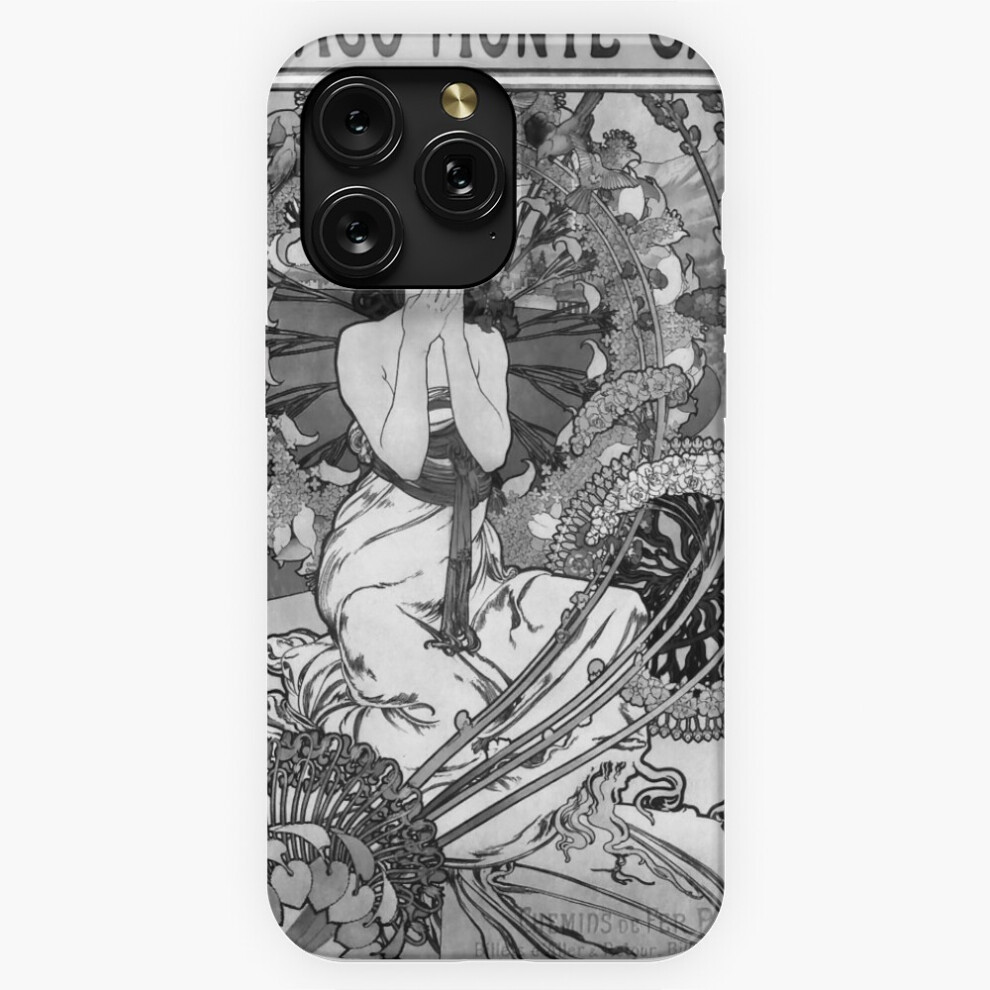 (Monaco Monte Carlo By Mucha Monochrome=1666) Phone Case For Iphone Samsung 19 18 17 16 14 13 12 11 Plus Pro Max Galaxy S28 S27 S26 S25 S24 S23 S22 Ul 4741628043647