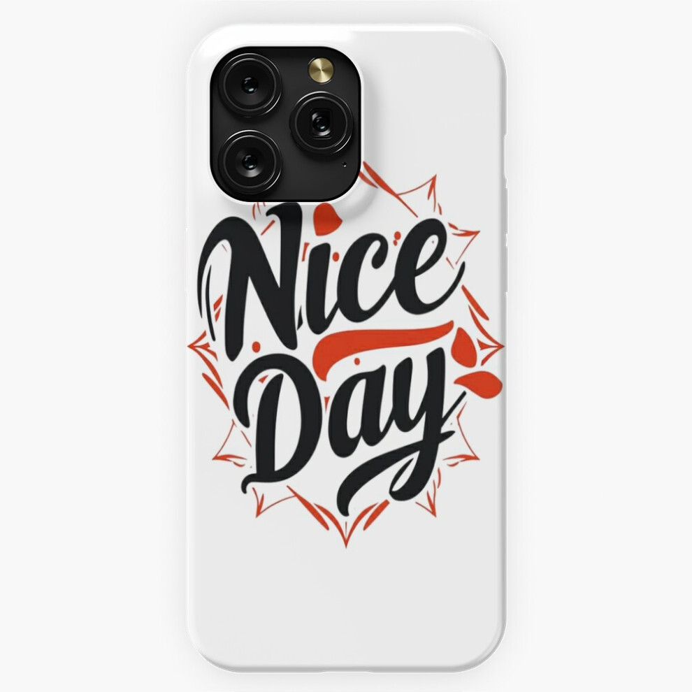 (Colorful Calligraphy 'Nice Day' Typography=1619) Phone Case For Iphone Samsung 19 18 17 16 14 13 12 11 Plus Pro Max Galaxy S28 S27 S26 S25 S24 S23 S2 4741628043166