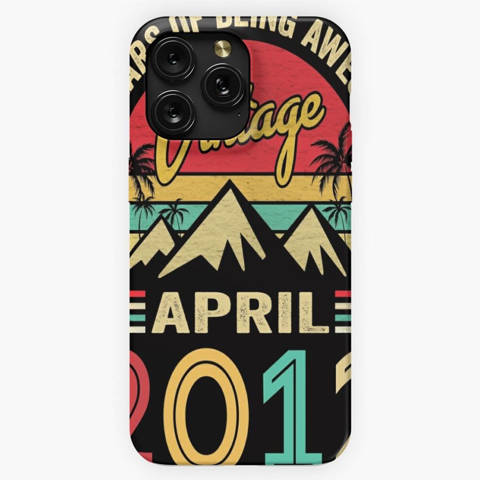 (Vintage April 2012 12 Years Old Idea 12Th Birthday=2667) Phone Case For Iphone Samsung 19 18 17 16 14 13 12 11 Plus Pro Max Galaxy S28 S27 S26 S25 S2 4741628053851