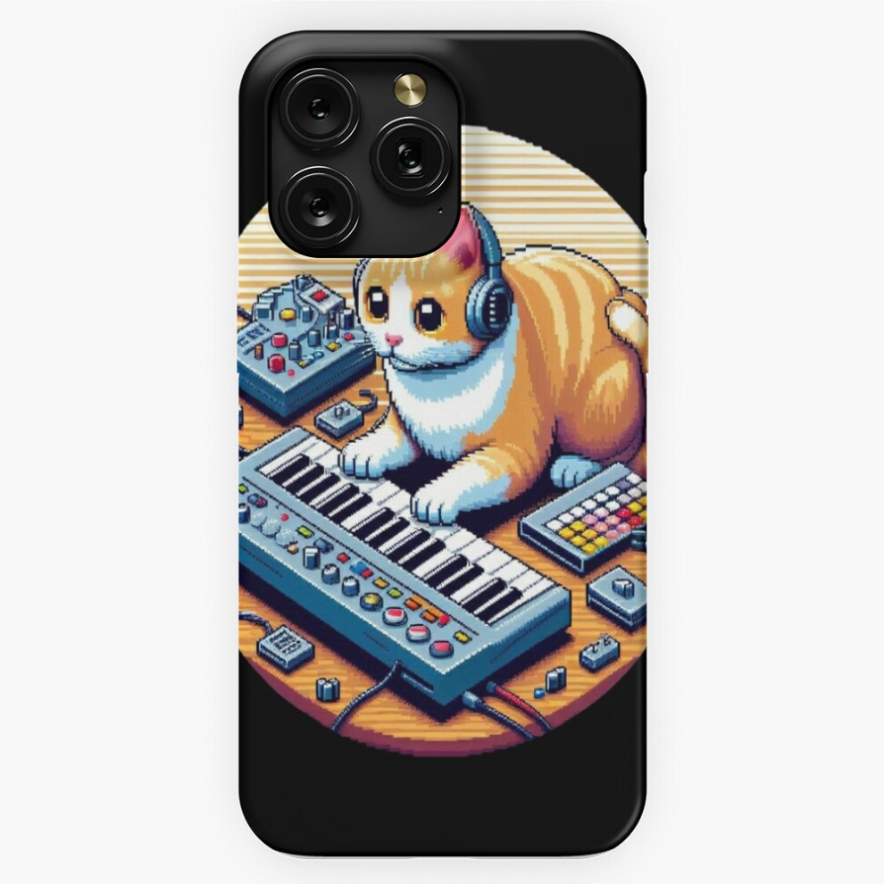 (8-Bit Synth Cat Number 2=2908) Phone Case For Iphone Samsung 19 18 17 16 14 13 12 11 Plus Pro Max Galaxy S28 S27 S26 S25 S24 S23 S22 Ultra Note 20 4741628056319