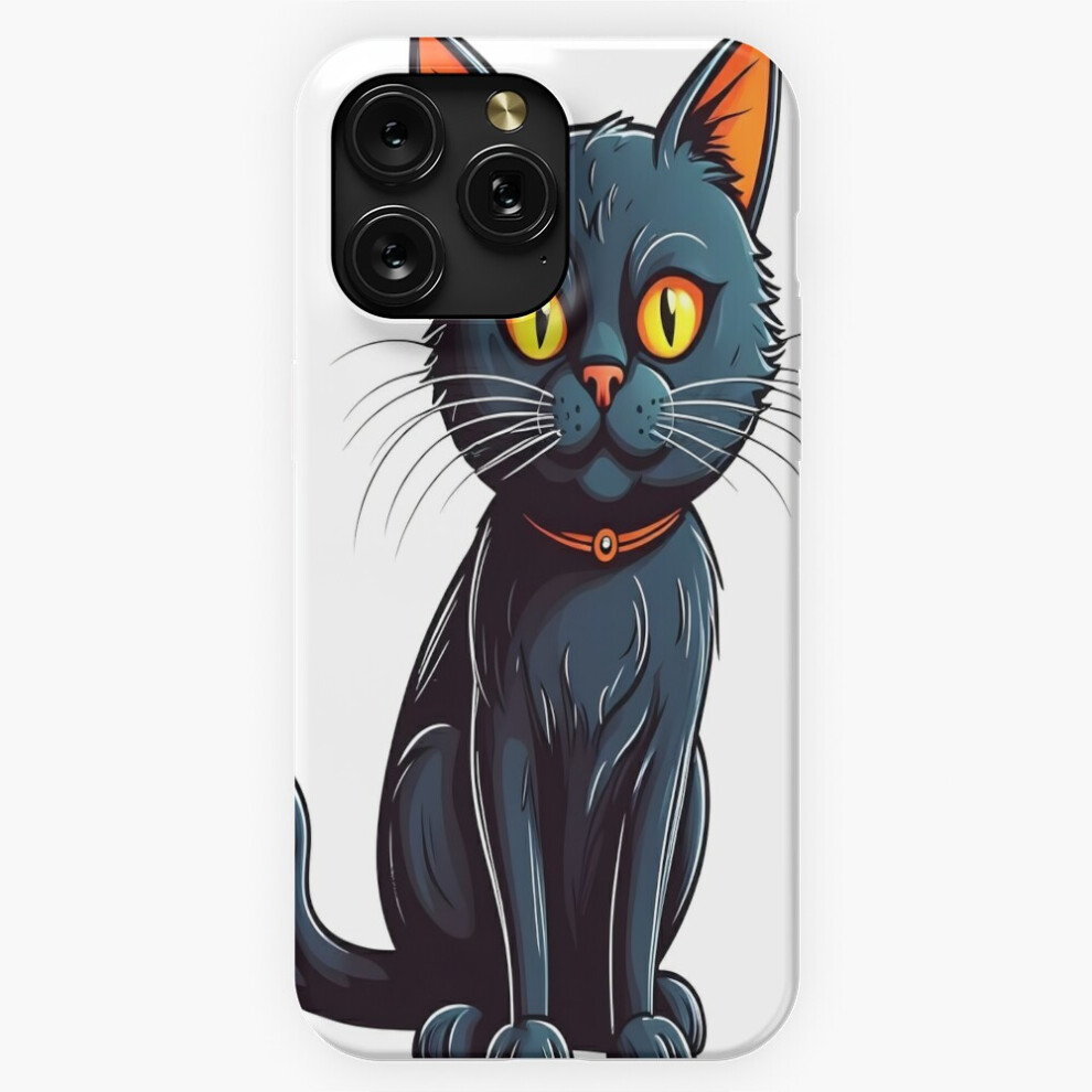 Photos - Case  Phone  for iPhone Samsung 19 18 17 16 14 13 12 11 Plus Pro Max Galaxy S28 S27 S26 S25 S(Retro Halloween Black Cat=2867)