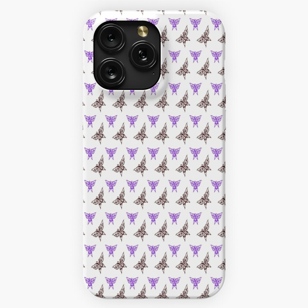 (Enchanted Flutter Delicate Purple And Brown Butterflies=2819) Phone Case For Iphone Samsung 19 18 17 16 14 13 12 11 Plus Pro Max Galaxy S28 S27 S26 S Brown,Purple 4741628055404