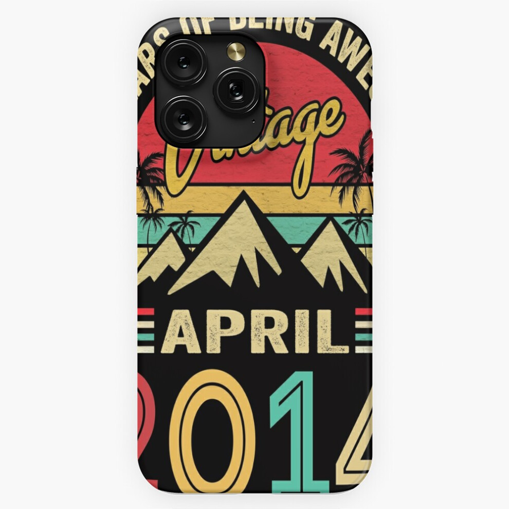 (Vintage April 2014 10 Years Old Idea 10Th Birthday=2647) Phone Case For Iphone Samsung 19 18 17 16 14 13 12 11 Plus Pro Max Galaxy S28 S27 S26 S25 S2 4741628053646