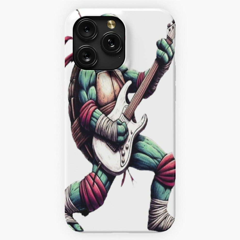 (Teen Age Mutant Ninja Guitarist Rock Artist Canvas Sketch Art=2549) Phone Case For Iphone Samsung 19 18 17 16 14 13 12 11 Plus Pro Max Galaxy S28 S27 4741628052649