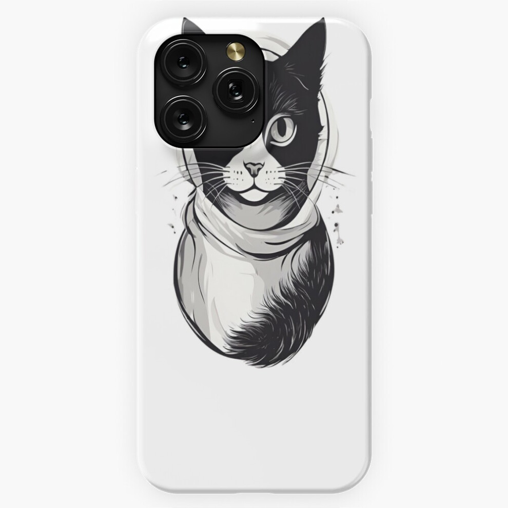 (Artsy Simple Cat=3158) Phone Case For Iphone Samsung 19 18 17 16 14 13 12 11 Plus Pro Max Galaxy S28 S27 S26 S25 S24 S23 S22 Ultra Note 20 Black 4741628058863