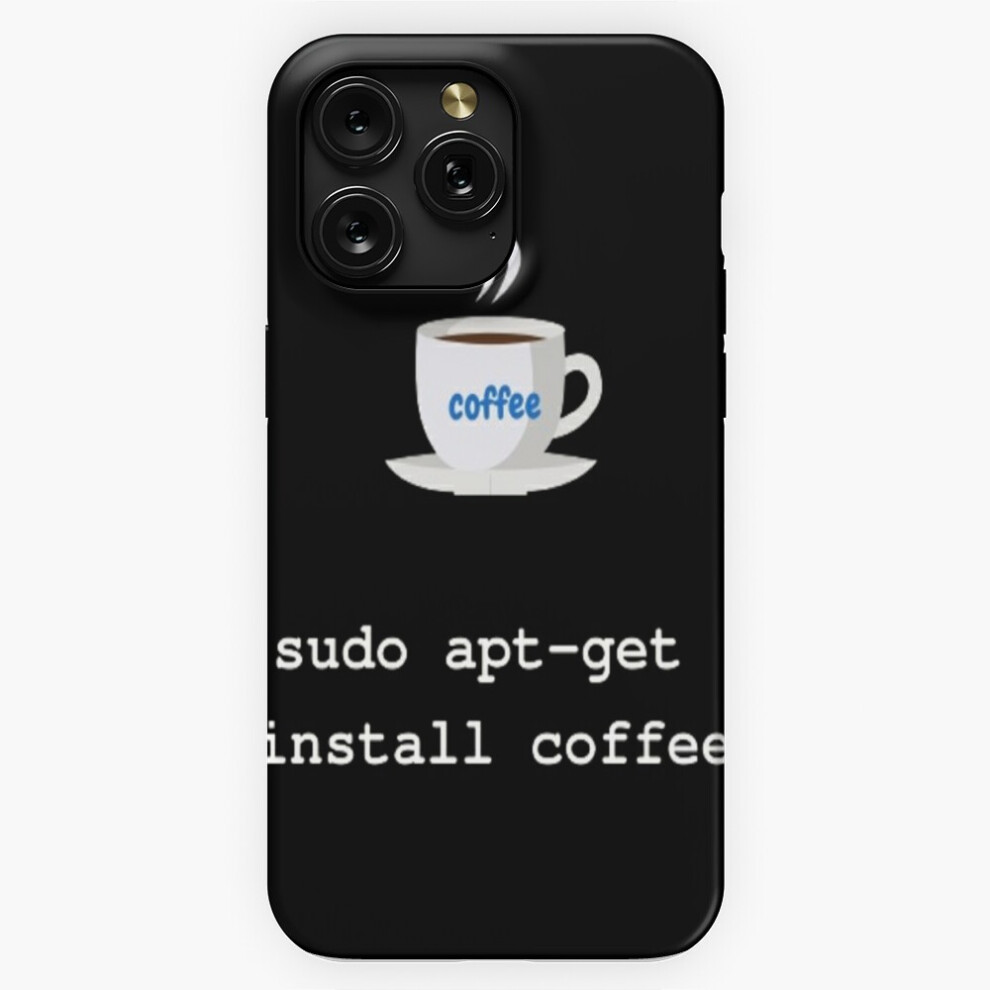 (Linux - Terminal Commands: Sudo Apt-Get Install Coffee=3092) Phone Case For Iphone Samsung 19 18 17 16 14 13 12 11 Plus Pro Max Galaxy S28 S27 S26 S2 4741628058184