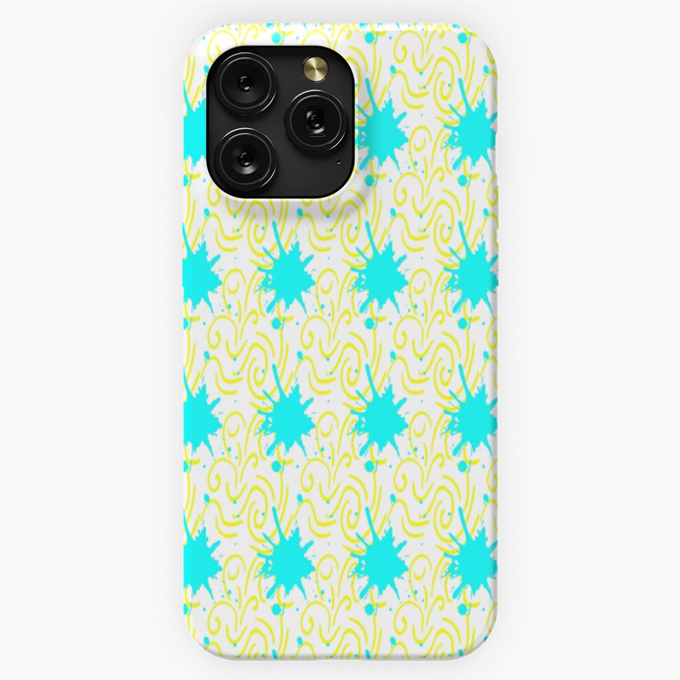 (Enchanted Azure Seamless Splatter And Swirl=3077) Phone Case For Iphone Samsung 19 18 17 16 14 13 12 11 Plus Pro Max Galaxy S28 S27 S26 S25 S24 S23 S 4741628058030