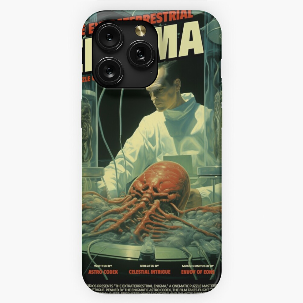 (The Extraterrestrial Enigma - Retro Sci-Fi=3738) Phone Case For Iphone Samsung 19 18 17 16 14 13 12 11 Plus Pro Max Galaxy S28 S27 S26 S25 S24 S23 S2 4741628064772