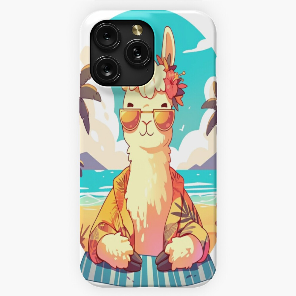(Lama At A Beach Cool Lama Cool Animal Beach Chill Out Llama=4442) Phone Case For Iphone Samsung 19 18 17 16 14 13 12 11 Plus Pro Max Galaxy S28 S27 S 4741628071954