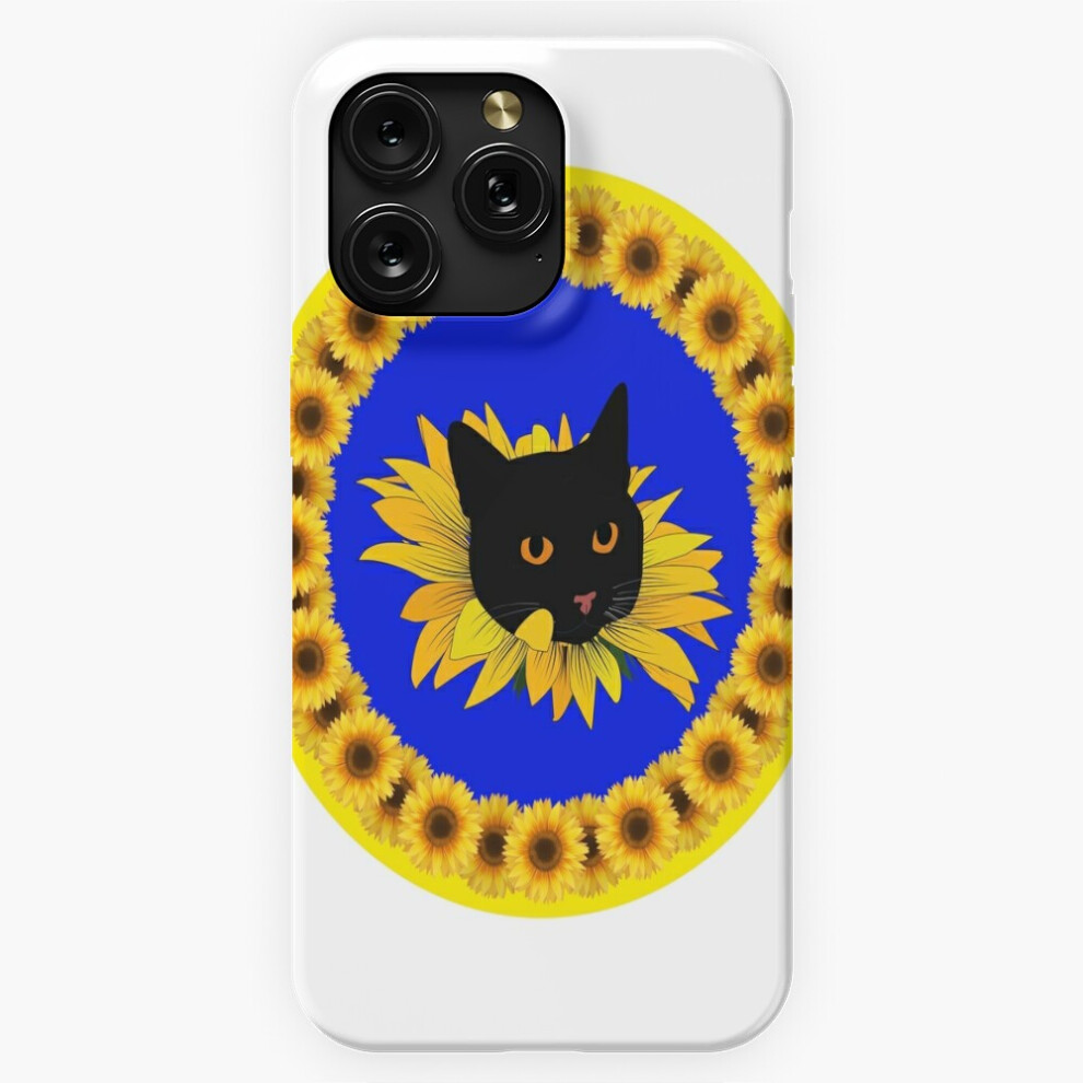 (Ukrainian Sunflower Pattern With Cat In Sunflower=4270) Phone Case For Iphone Samsung 19 18 17 16 14 13 12 11 Plus Pro Max Galaxy S28 S27 S26 S25 S24 4741628070209
