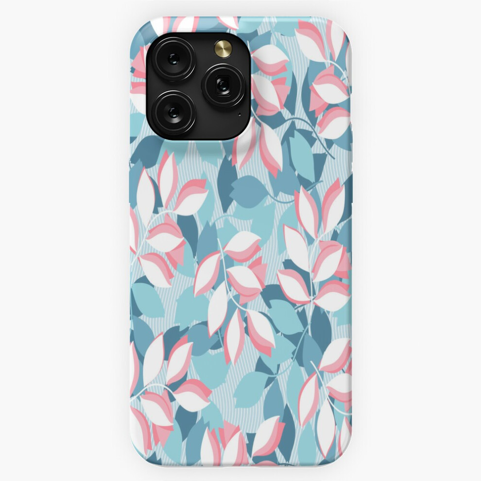 (Pastel Leaves, Light Version=4090) Phone Case For Iphone Samsung 19 18 17 16 14 13 12 11 Plus Pro Max Galaxy S28 S27 S26 S25 S24 S23 S22 Ultra N Blue 4741628068367