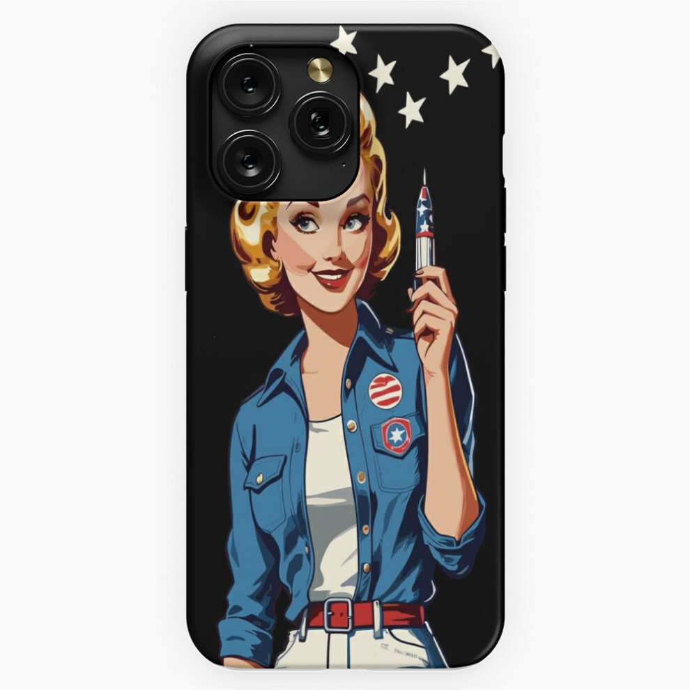 (Vintageup Girl Retro Art 4Th Of July Fireworks=4868) Phone Case For Iphone Samsung 19 18 17 16 14 13 12 11 Plus Pro Max Galaxy S28 S27 S26 S25 S24 S2 4741628076300