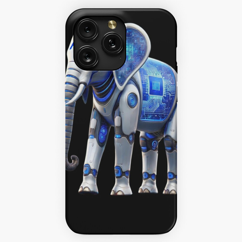 (Futuristic Ai Robot Elephant With Circuit Design=4855) Phone Case For Iphone Samsung 19 18 17 16 14 13 12 11 Plus Pro Max Galaxy S28 S27 S26 S25 S24 4741628076171
