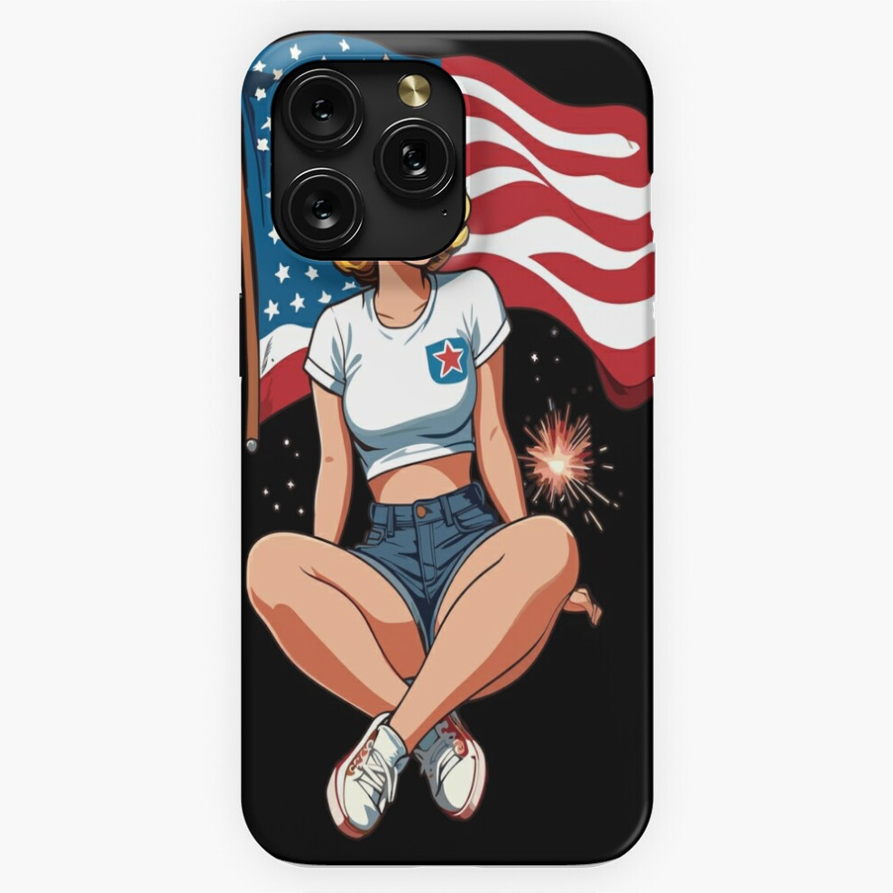 (Vintageup Girl Retro Art 4Th Of July Fireworks=4820) Phone Case For Iphone Samsung 19 18 17 16 14 13 12 11 Plus Pro Max Galaxy S28 S27 S26 S25 S24 S2 4741628075815
