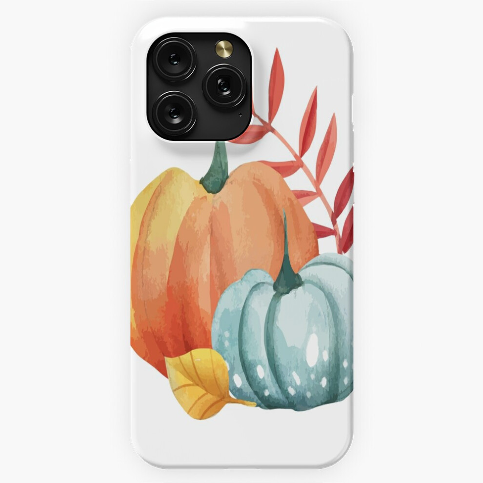 (Watercolor Autumn Pumpkins And Leaves ? Festive Fall Decor=4690) Phone Case For Iphone Samsung 19 18 17 16 14 13 12 11 Plus Pro Max Galaxy S28 S27 S2 4741628074481