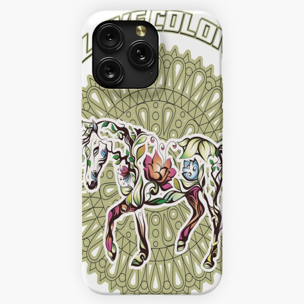 (I Love Colors, Horse And Flowers Mash-Up=4686) Phone Case For Iphone Samsung 19 18 17 16 14 13 12 11 Plus Pro Max Galaxy S28 S27 S26 S25 S24 S23 S22 4741628074443