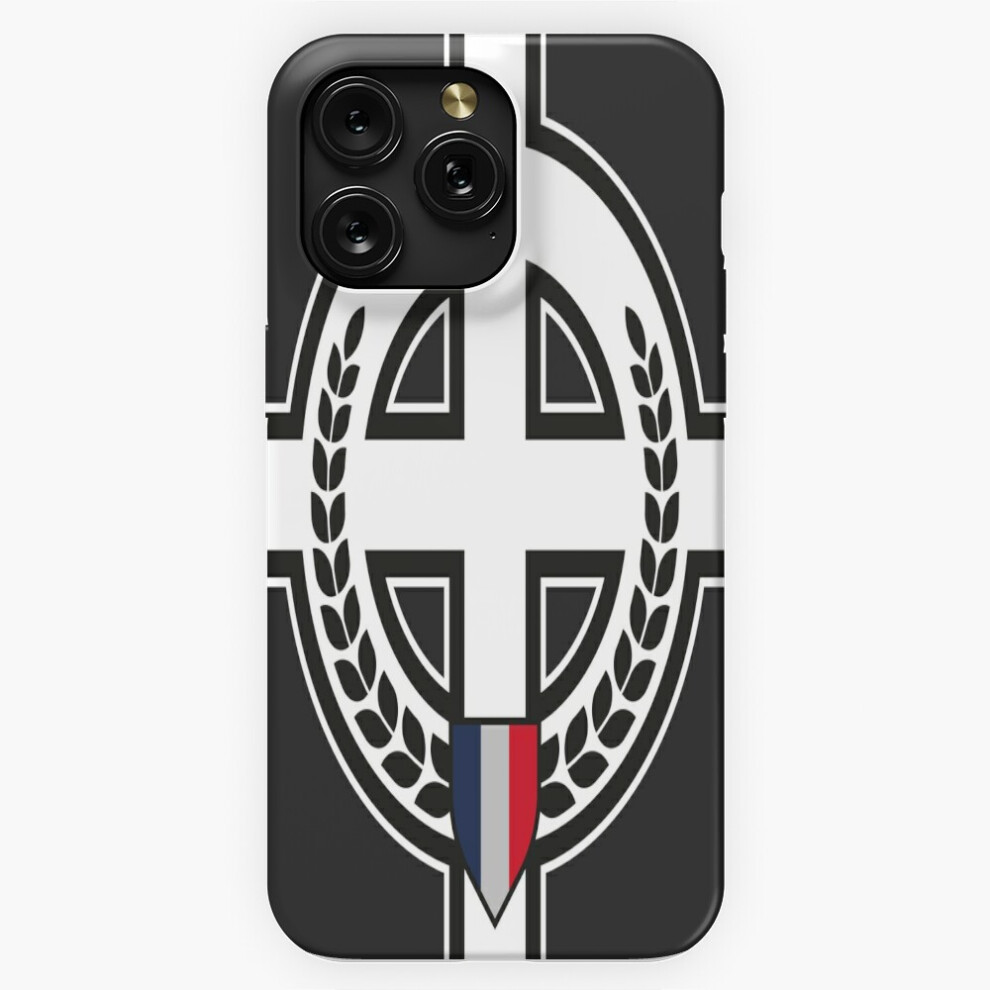 (Celtic Cross - Patch Version France - And Black=4653) Phone Case For Iphone Samsung 19 18 17 16 14 13 12 11 Plus Pro Max Galaxy S28 S27 S26 S25 White 4741628074115