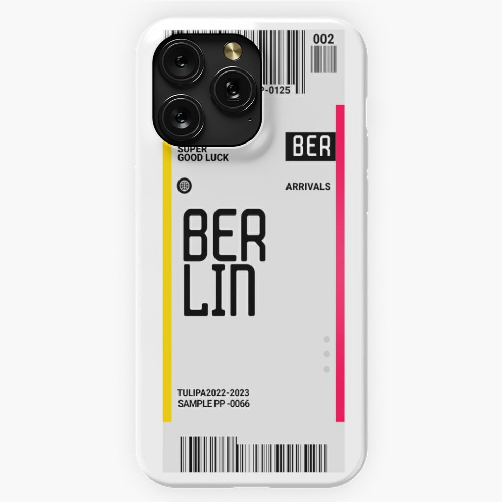 (Berlin Germany Travel Ticket =4563) Phone Case For Iphone Samsung 19 18 17 16 14 13 12 11 Plus Pro Max Galaxy S28 S27 S26 S25 S24 S23 S22 Ultra Note 4741628073194