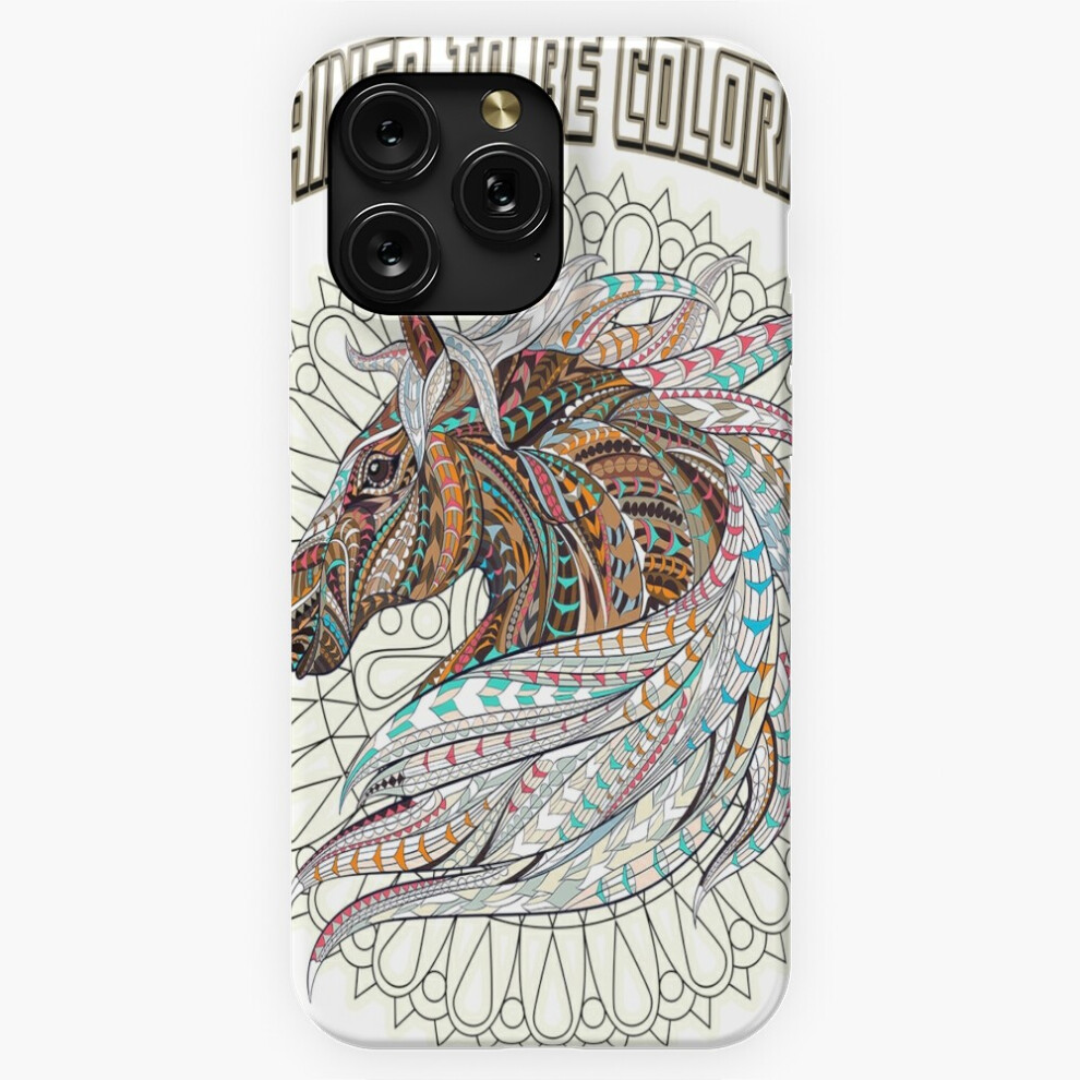 (Trained To Be Colorful- Horse And Patterns Mash-Up=4484) Phone Case For Iphone Samsung 19 18 17 16 14 13 12 11 Plus Pro Max Galaxy S28 S27 S26 S25 S2 4741628072388