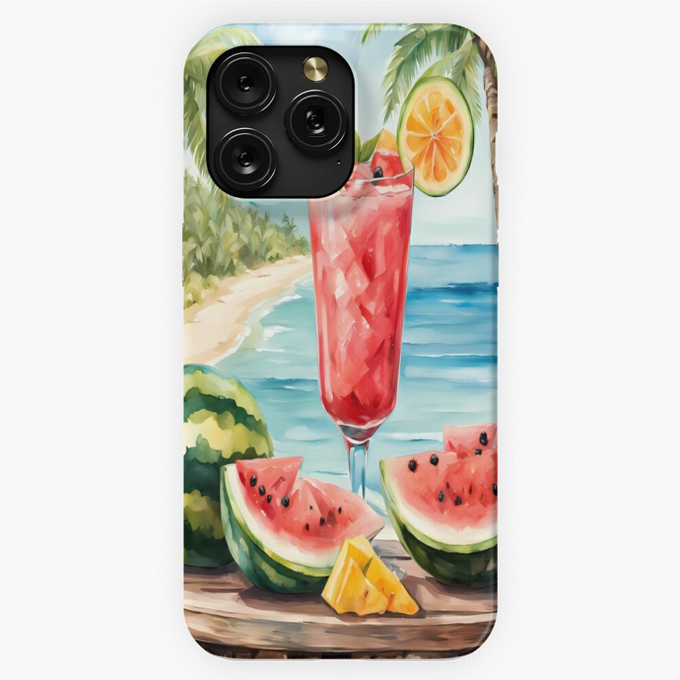 (Watermelon Cocktail With Tropical Fruits On The Sea.=5299) Phone Case For Iphone Samsung 19 18 17 16 14 13 12 11 Plus Pro Max Galaxy S28 S27 S26 S25 4741628080697