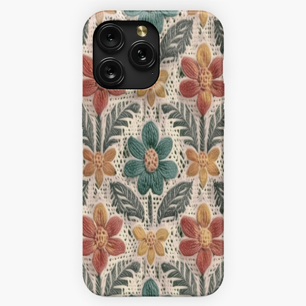 (Crocheted Flowers Seamless Pattern A107=5285) Phone Case For Iphone Samsung 19 18 17 16 14 13 12 11 Plus Pro Max Galaxy S28 S27 S26 S25 S24 S23 S22 4741628080550