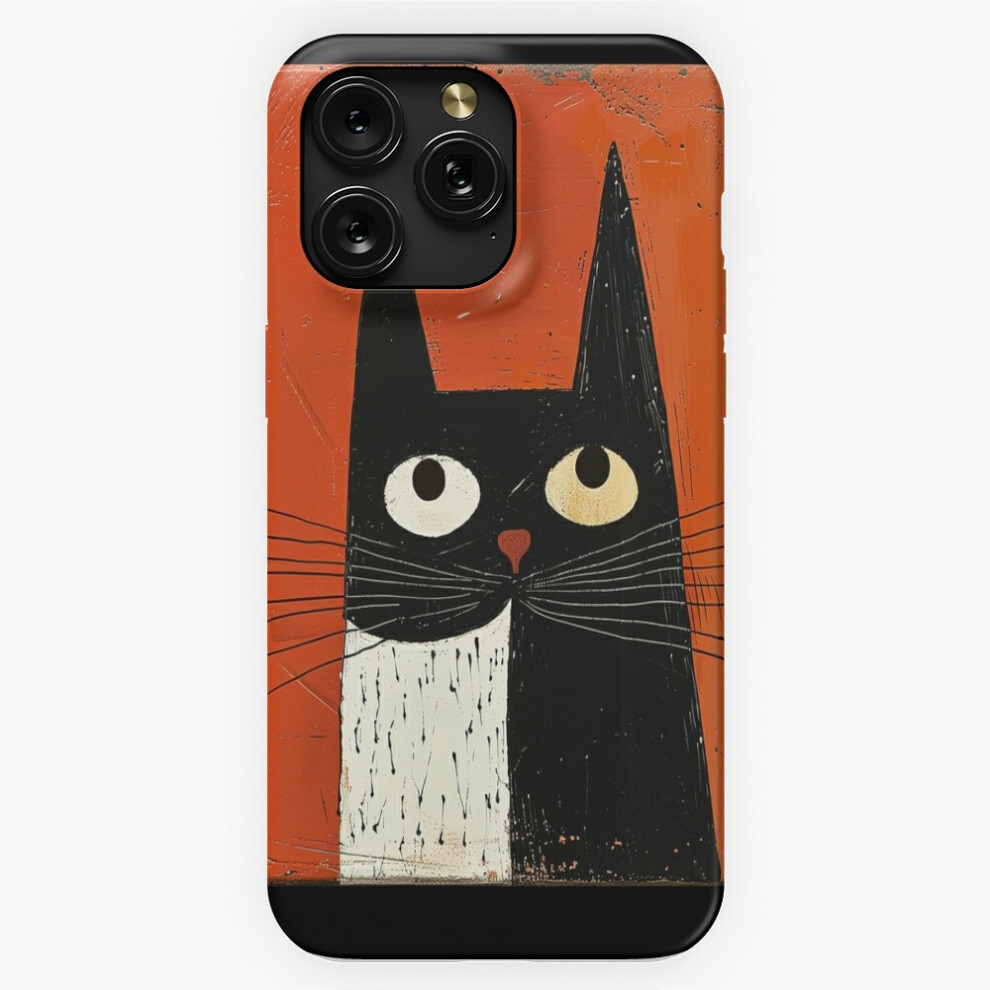 (Quirky Black And White Kitty=5381) Phone Case For Iphone Samsung 19 18 17 16 14 13 12 11 Plus Pro Max Galaxy S28 S27 S26 S25 S24 S23 S22 Ultra Note 2 White,Black 4741628081533