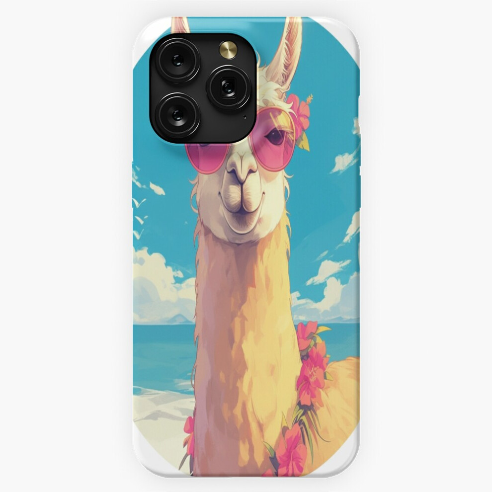 (Lama At A Beach Cool Lama Cool Animal Beach Chill Out Llama=5400) Phone Case For Iphone Samsung 19 18 17 16 14 13 12 11 Plus Pro Max Galaxy S28 S27 S 4741628081724