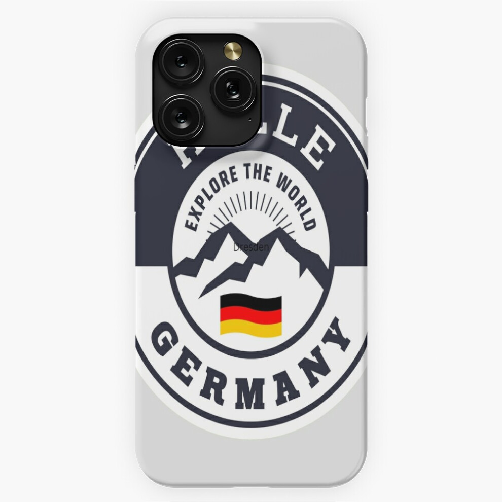(Halle Germany Black And White Crest=4610) Phone Case For Iphone Samsung 19 18 17 16 14 13 12 11 Plus Pro Max Galaxy S28 S27 S26 S25 S24 S23 S22 Ultra White,Black 4741628073675