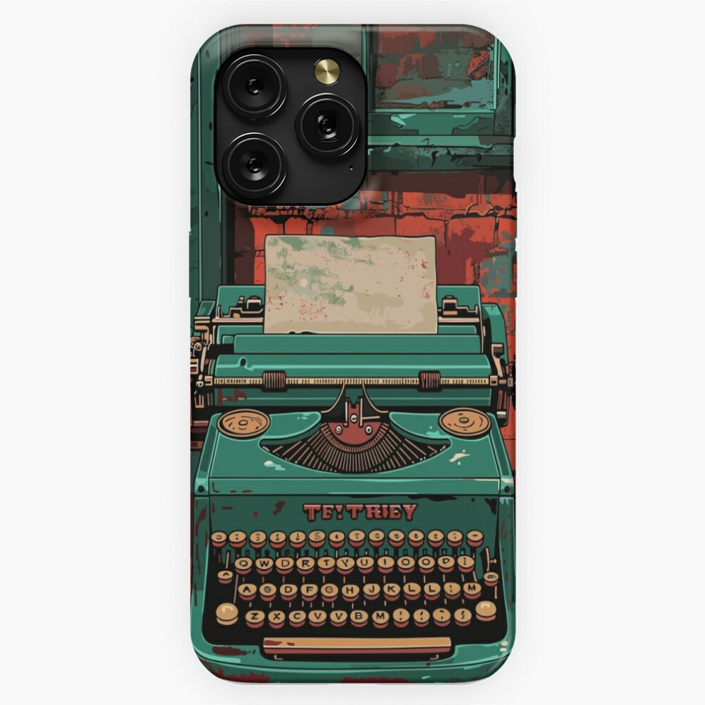 (Bibliotheca Scriptura: Antique Typewriter - Academia Aesthetic =5240) Phone Case For Iphone Samsung 19 18 17 16 14 13 12 11 Plus Pro Max Galaxy Dark 4741628080093
