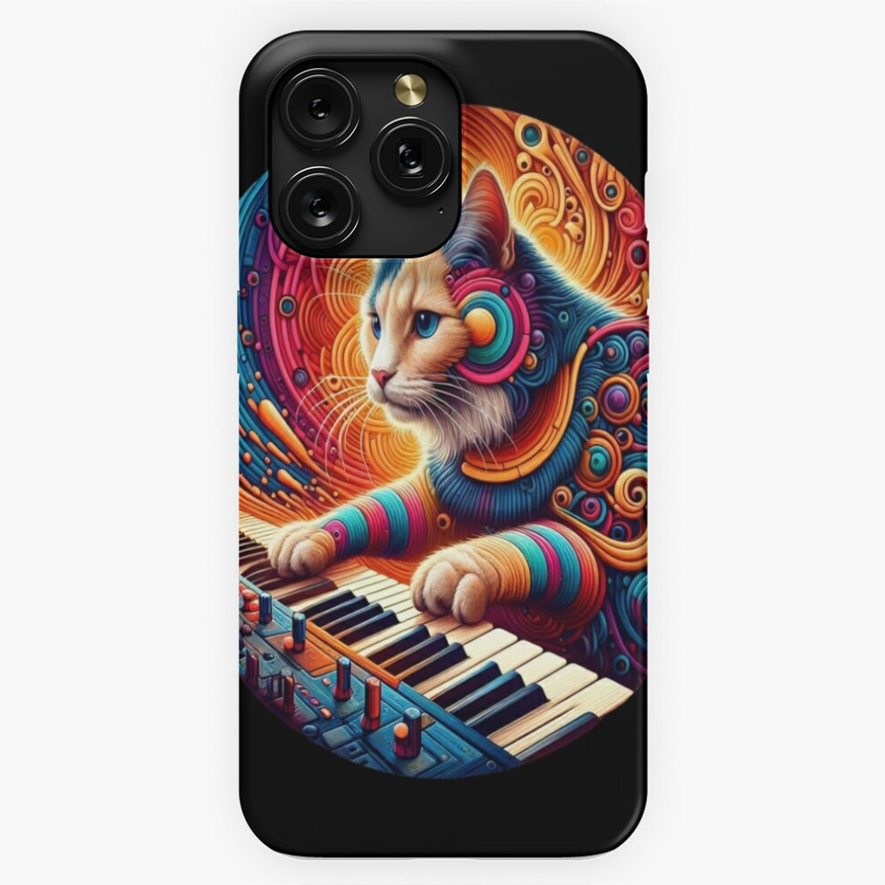 (Synth Cat Artistry Number 3=5112) Phone Case For Iphone Samsung 19 18 17 16 14 13 12 11 Plus Pro Max Galaxy S28 S27 S26 S25 S24 S23 S22 Ultra Note 20 4741628078793