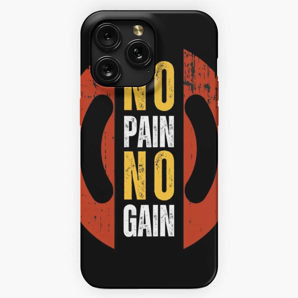 (Red And Yellow Grunge No Pain Typography=5100) Phone Case For Iphone Samsung 19 18 17 16 14 13 12 11 Plus Pro Max Galaxy S28 S27 S26 S25 S24 S23 S22 Red,Yellow 4741628078663