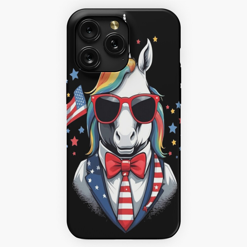 (4Th Of July Patriotic American Unicorn Usa Flag=4972) Phone Case For Iphone Samsung 19 18 17 16 14 13 12 11 Plus Pro Max Galaxy S28 S27 S26 S25 S24 S 4741628077369