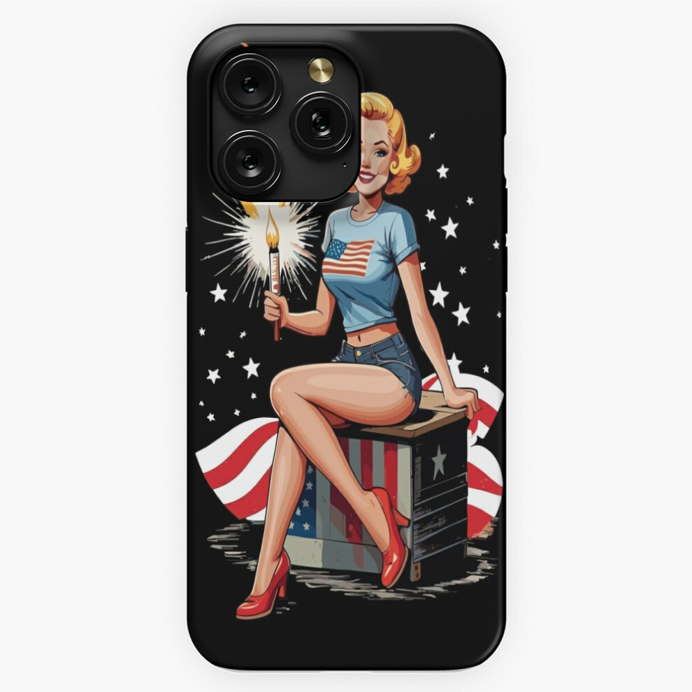 (Vintageup Girl Retro Art 4Th Of July=4956) Phone Case For Iphone Samsung 19 18 17 16 14 13 12 11 Plus Pro Max Galaxy S28 S27 S26 S25 S24 S23 S22 Ultr 4741628077208