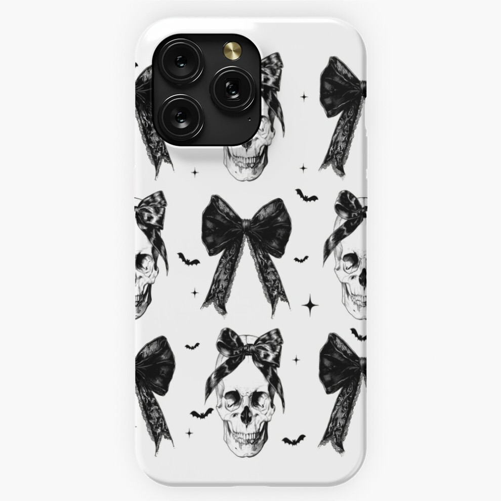 (Skull Coquette Bow Halloween Skeleton Spooky=5796) Phone Case For Iphone Samsung 19 18 17 16 14 13 12 11 Plus Pro Max Galaxy S28 S27 S26 S25 S24 S23 4741628085760