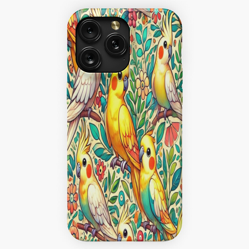 (Lutino Cockatiel Paradise=5743) Phone Case For Iphone Samsung 19 18 17 16 14 13 12 11 Plus Pro Max Galaxy S28 S27 S26 S25 S24 S23 S22 Ultra Note 20 4741628085227