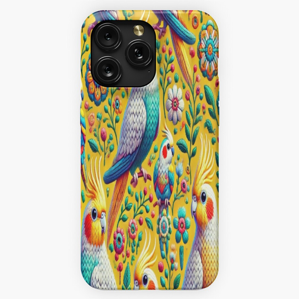 (Knitted Lutino Cockatiel Wonderland=5710) Phone Case For Iphone Samsung 19 18 17 16 14 13 12 11 Plus Pro Max Galaxy S28 S27 S26 S25 S24 S23 S22 Ultra 4741628084893