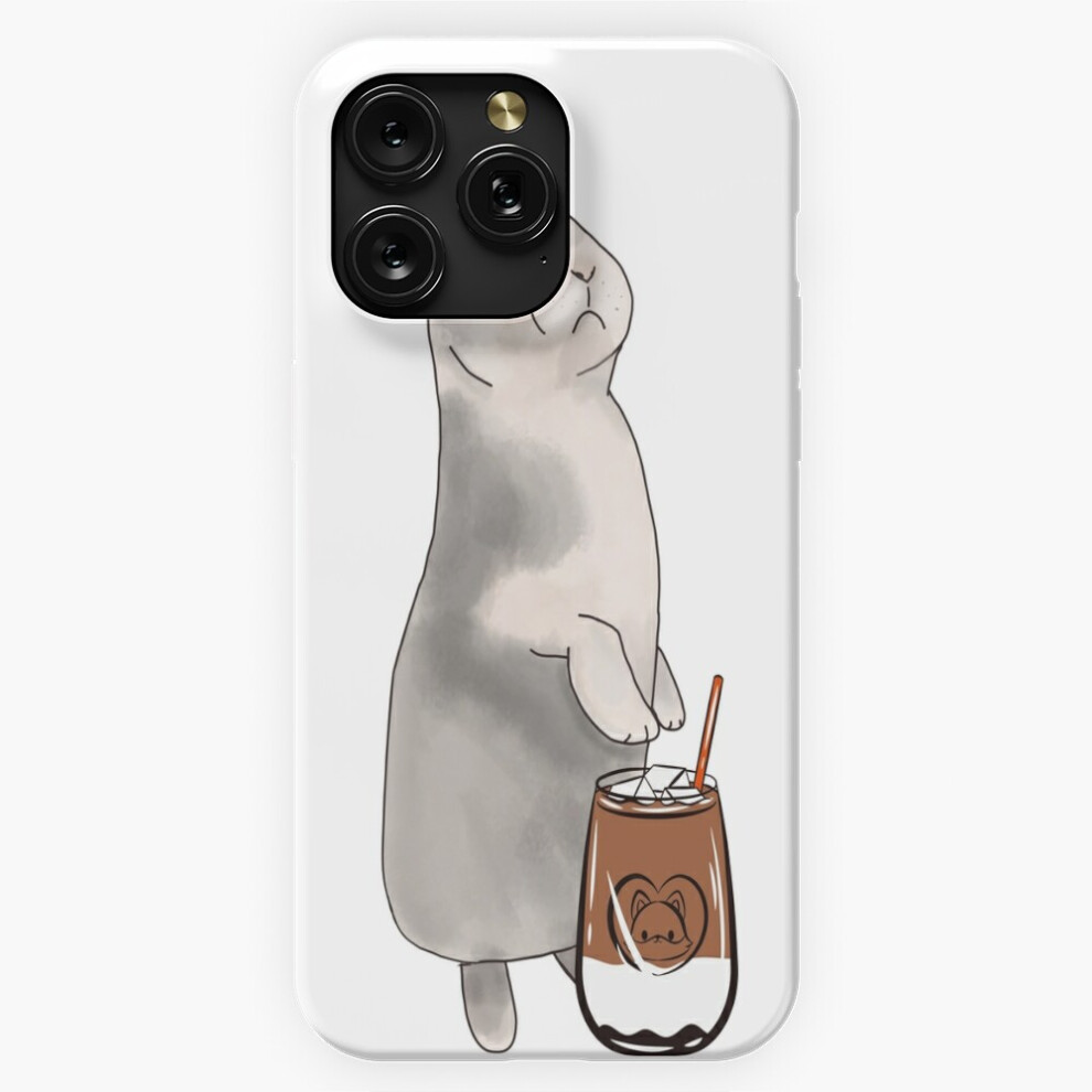 (Bunny With Ice Coffee, Disgusted Rabbit=5688) Phone Case For Iphone Samsung 19 18 17 16 14 13 12 11 Plus Pro Max Galaxy S28 S27 S26 S25 S24 S23 S22 U Brown 4741628084664