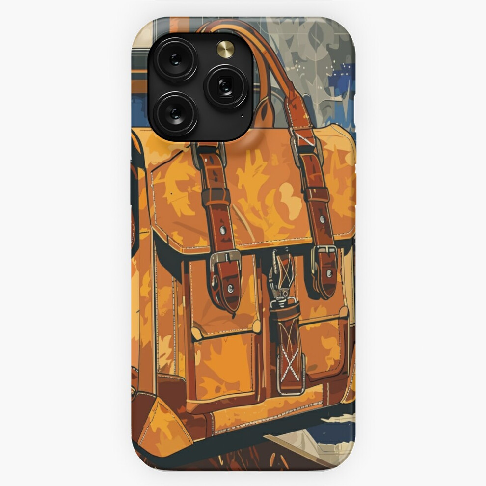 (Bibliophilia's Embrace: Leather Satchel - Academia Aesthetic=5422) Phone Case For Iphone Samsung 19 18 17 16 14 13 12 11 Plus Pro Max Galaxy S28 Dark 4741628081953