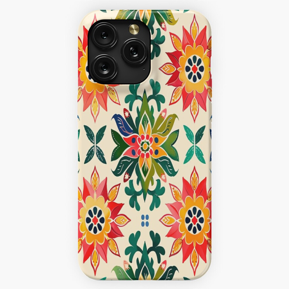 (Traditional Mexican Style Floral Pattern Design=6349) Phone Case For Iphone Samsung 19 18 17 16 14 13 12 11 Plus Pro Max Galaxy S28 S27 S26 S25 S24 S 4741628091402